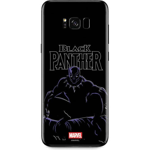 Marvel Black Panther Night Time Watch Galaxy S8 Plus Skin